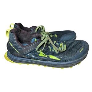 Altra Timp 1.5 Trail Shoes Mens Blue Neon Green Gater Trap Size 11.5